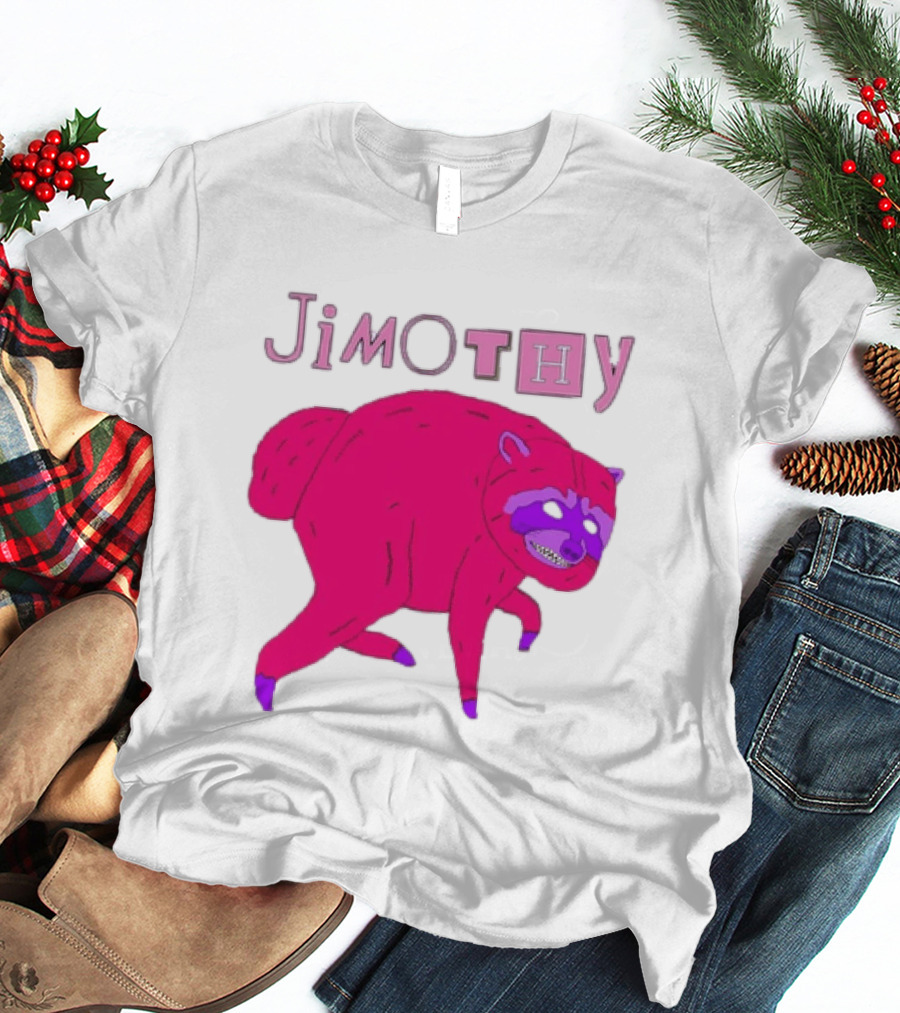 Jimothy Pink Raccoon T-Shirt