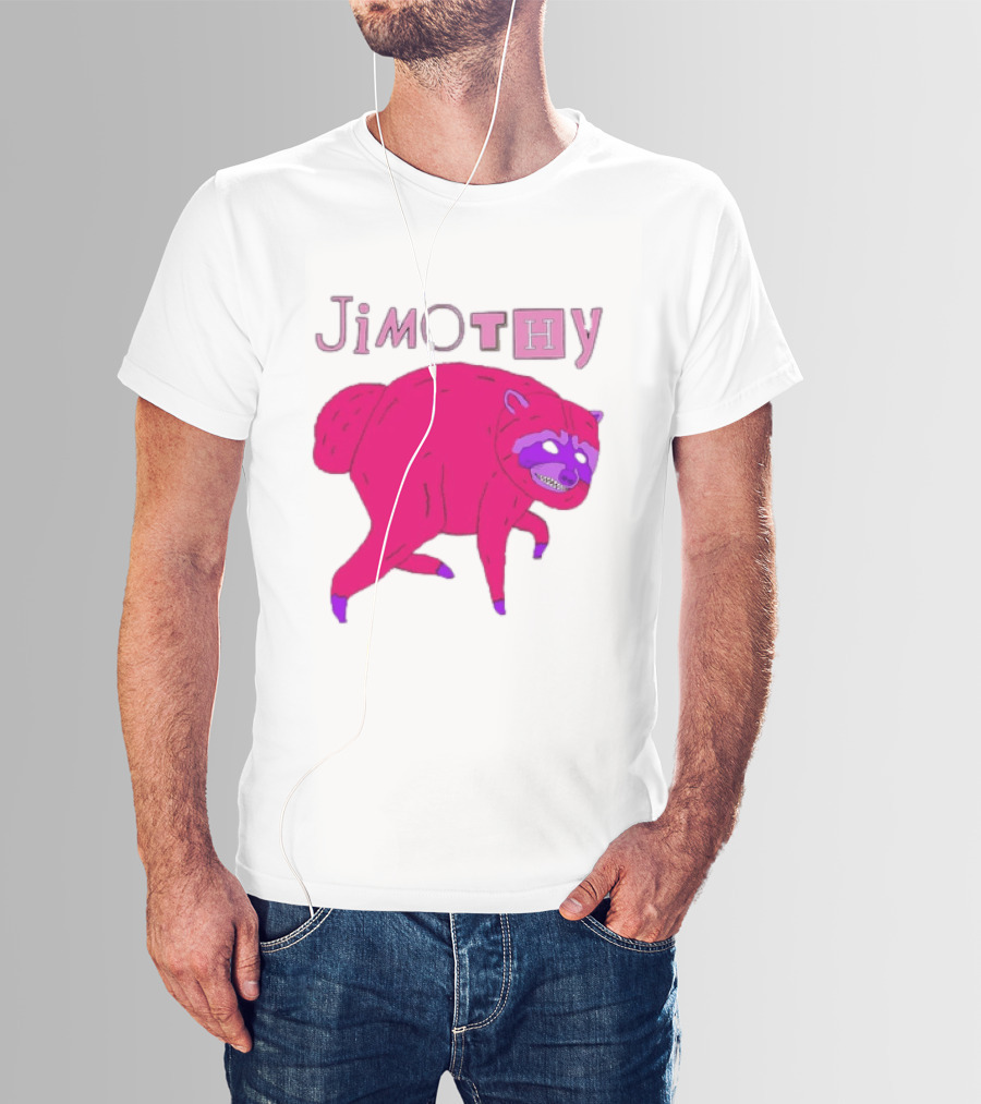 Jimothy Pink Raccoon T-Shirt