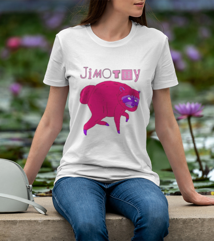 Jimothy Pink Raccoon T-Shirt