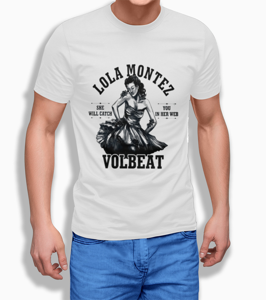 Lola Montez Volbeat Rock Music Tour Edition T-Shirt