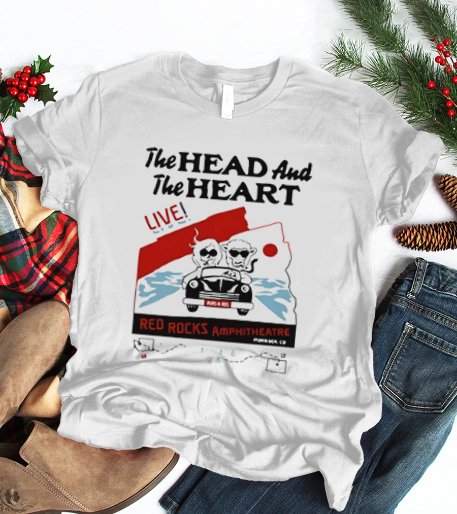 The Head And The Heart Live Red Rocks Amphitheatre Concert T-Shirt