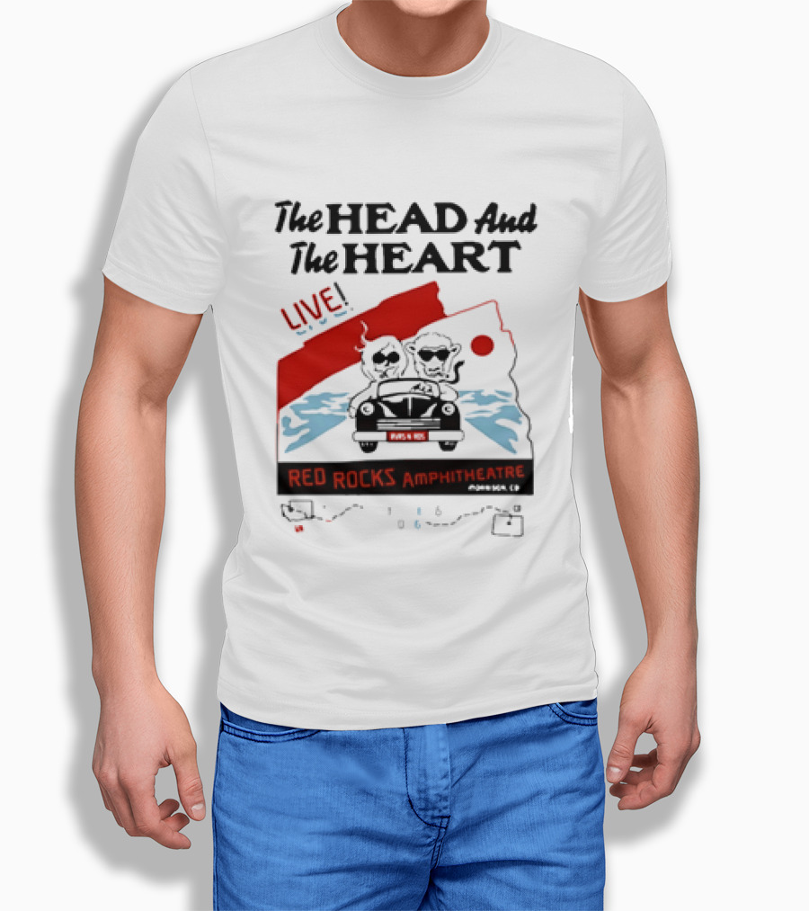 The Head And The Heart Live Red Rocks Amphitheatre Concert T-Shirt