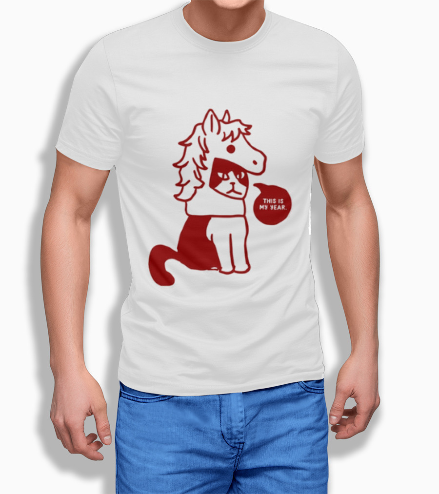Year Of The Horse 2026 Chinese Lunar New Year Zodiac Cat T-Shirt