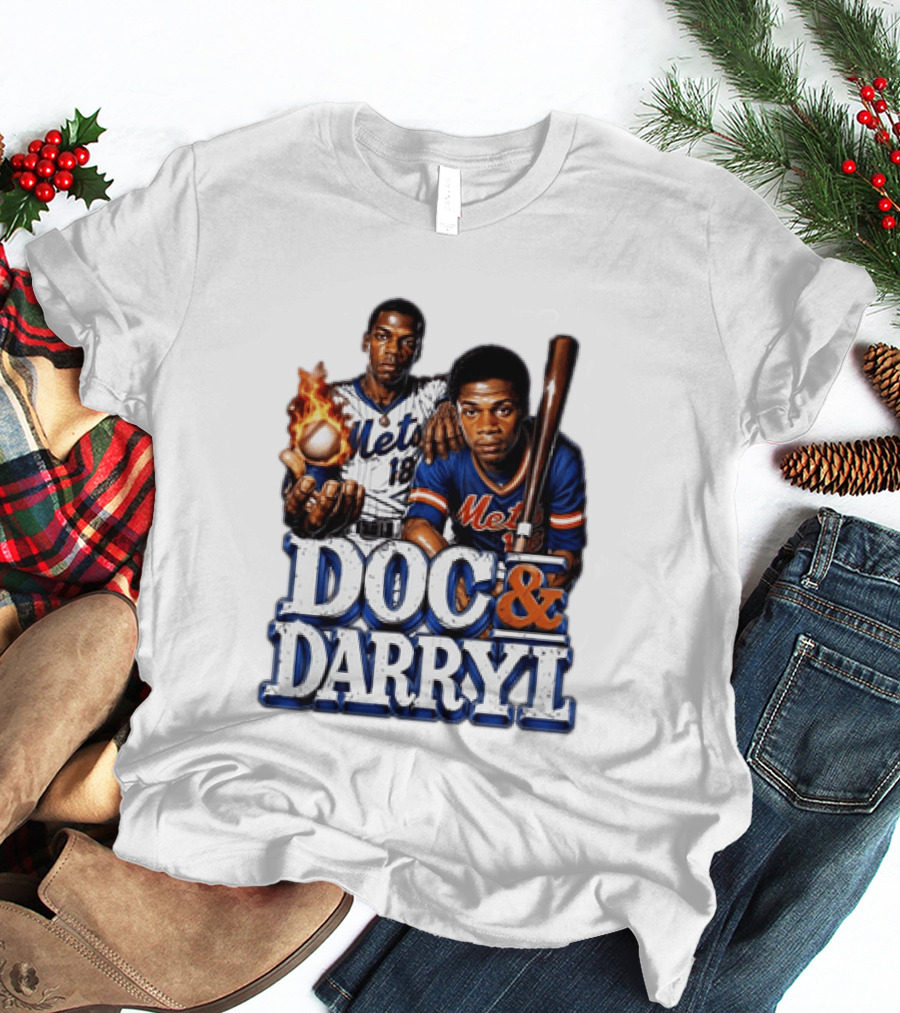New York Mets Doc Gooden Darryl Strawberry Mets Iconic MLB Legends T-Shirt