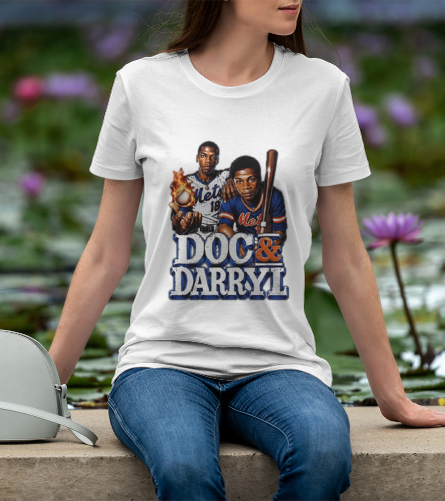 New York Mets Doc Gooden Darryl Strawberry Mets Iconic MLB Legends T-Shirt