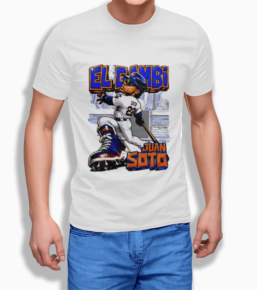 New York Mets El Gambi Juan Soto 22 Baseball T-Shirt