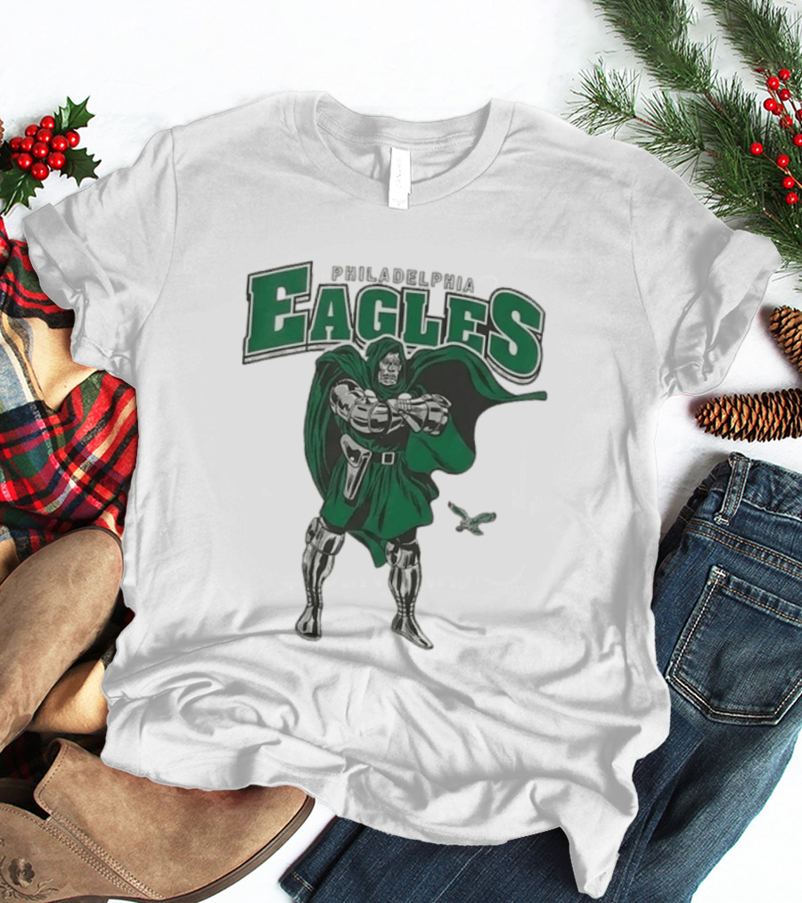Philadelphia Eagles Doctor Doom 2026 Villain Collaboration T-Shirt