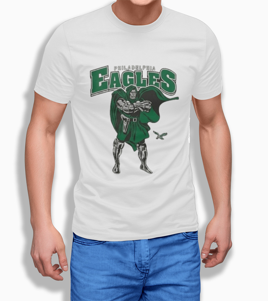 Philadelphia Eagles Doctor Doom 2026 Villain Collaboration T-Shirt