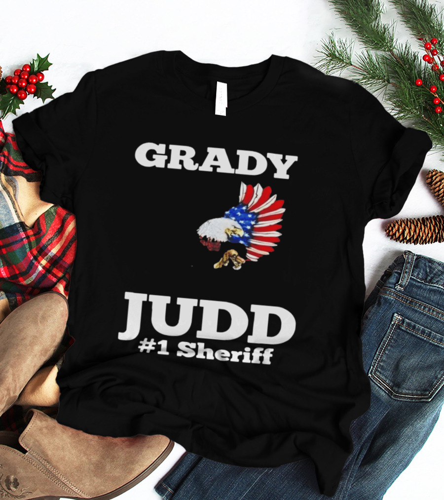Grady Judd #1 Sheriff Patriotic Eagle T-Shirt