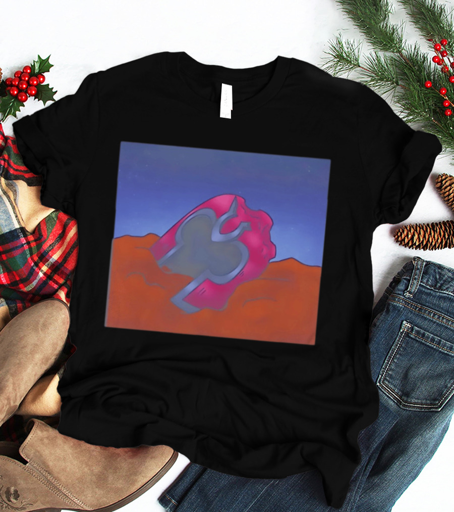 Devil Card Sinners To The Saint With Red Heart Symbol In Sand T-Shirt