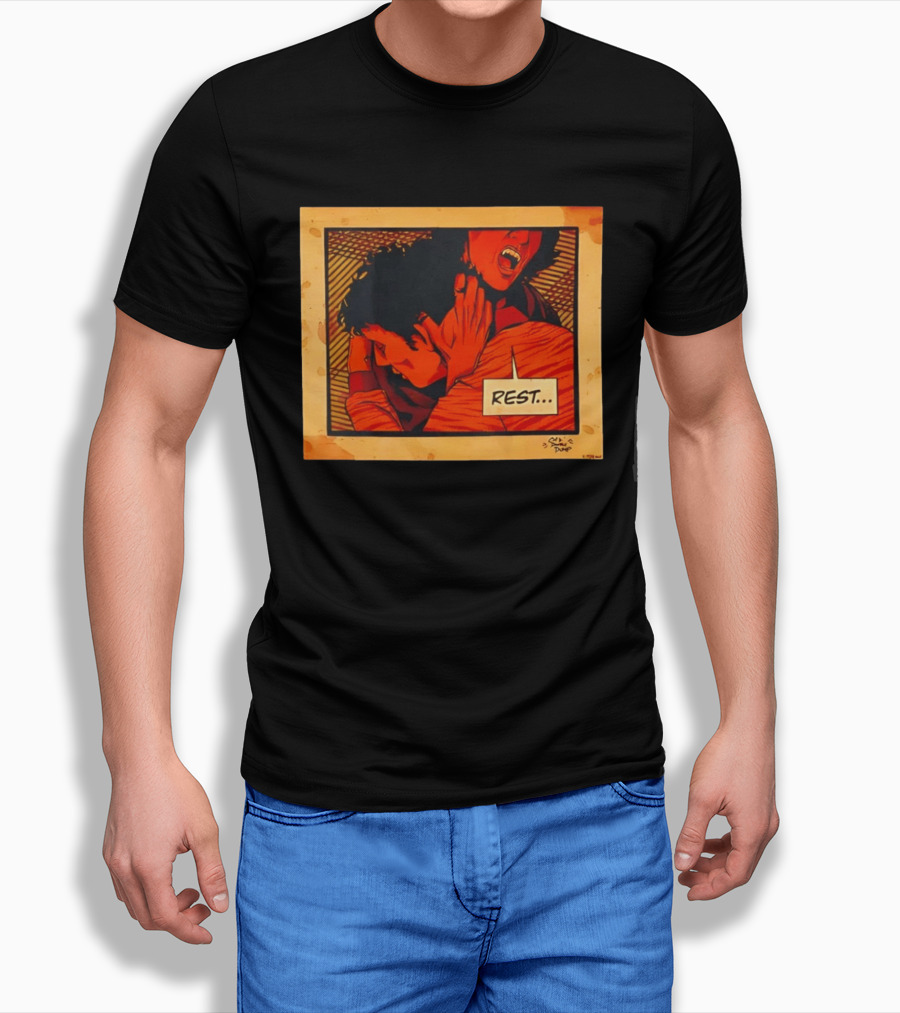 Dumb Dump Rest Vampire Biting Man T-Shirt