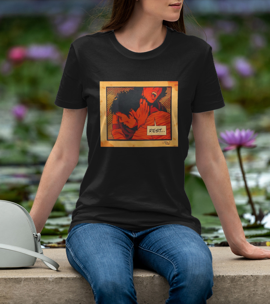 Dumb Dump Rest Vampire Biting Man T-Shirt