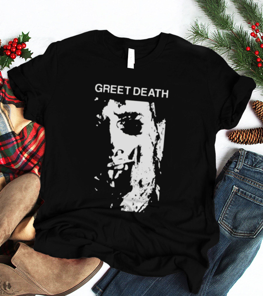 Evil Greed Store Greet Death Leatherface Horror T-Shirt