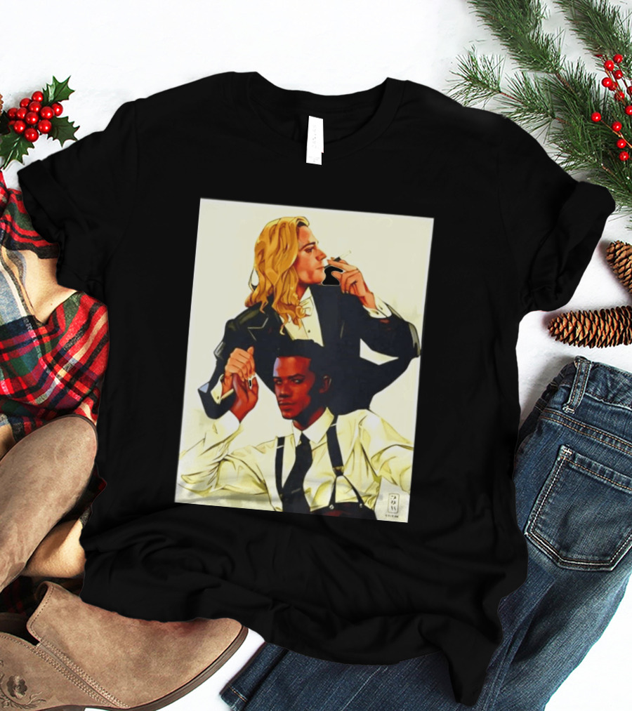 JMH Interview With The Vampire Lestat And Louis Smoking Portraits T-Shirt