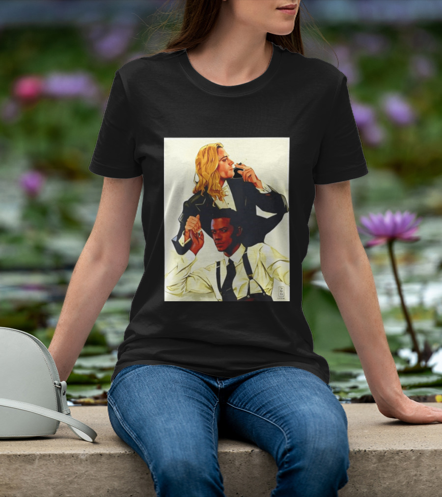 JMH Interview With The Vampire Lestat And Louis Smoking Portraits T-Shirt