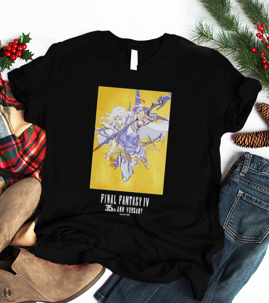 Final Fantasy IV 35th Anniversary Knight Leaping Heroic T-Shirt