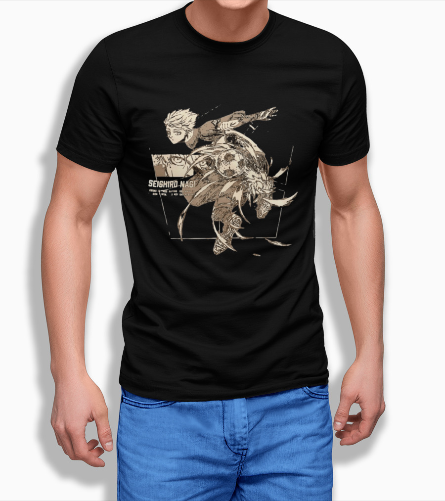 Seishiro Nagi Losing Is Frustrating So I Hate It Soccer Action Manga T-Shirt
