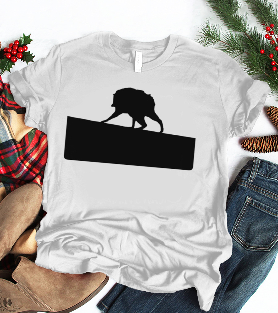 Jimothy Raccoon Trash Silhouette Mock Political Campaign T-Shirt