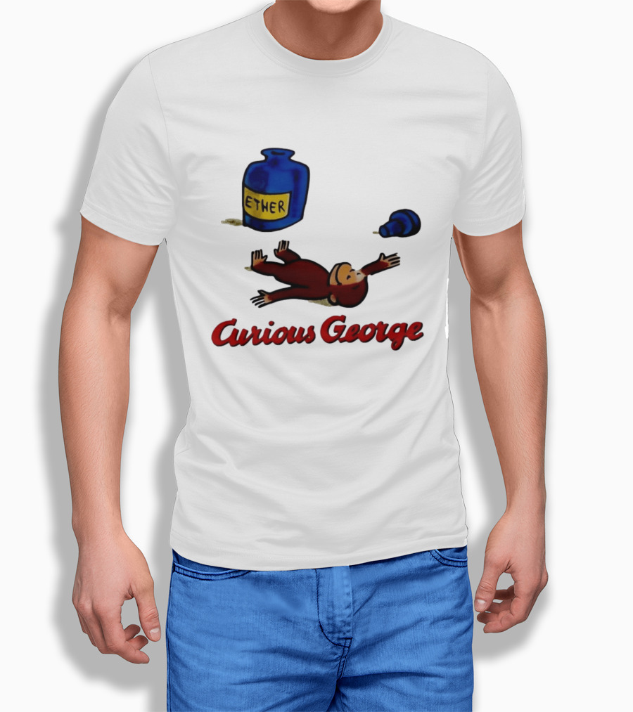 Curious George Ether Bottle Unconscious T-Shirt