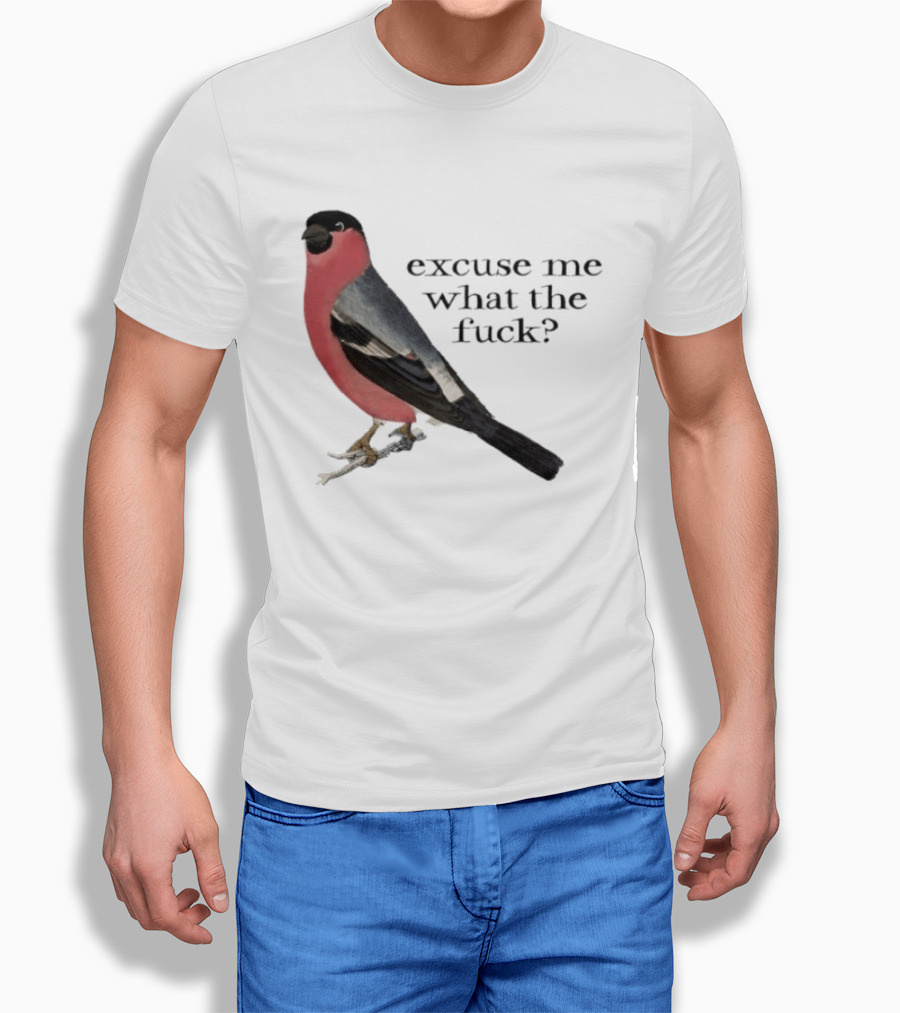 Eurasian Bullfinch Bird Excuse Me What The Fuck T-Shirt