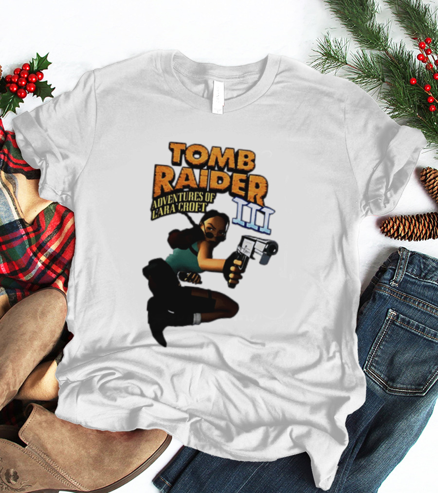 Tomb Raider Adventures Of Lara Croft III Classic Game T-Shirt