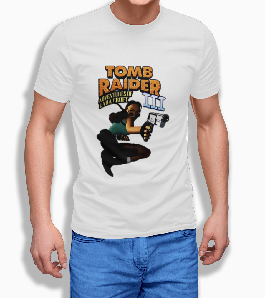 Tomb Raider Adventures Of Lara Croft III Classic Game T-Shirt
