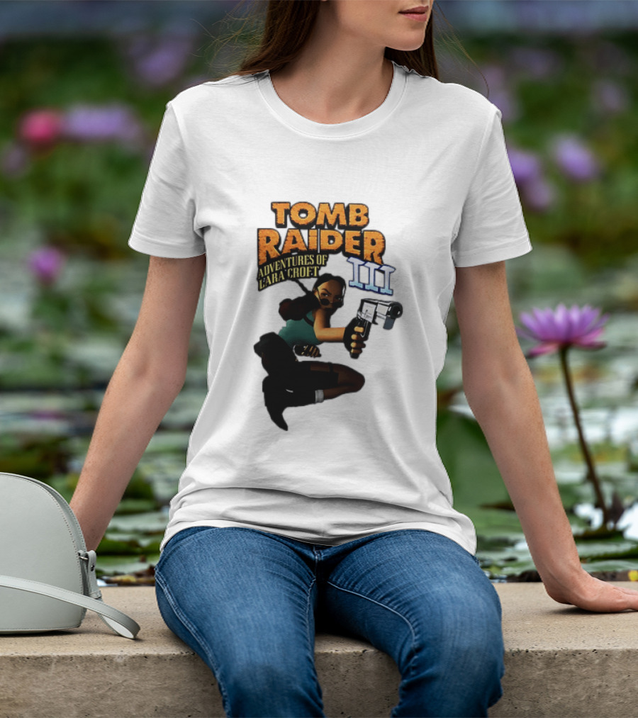 Tomb Raider Adventures Of Lara Croft III Classic Game T-Shirt