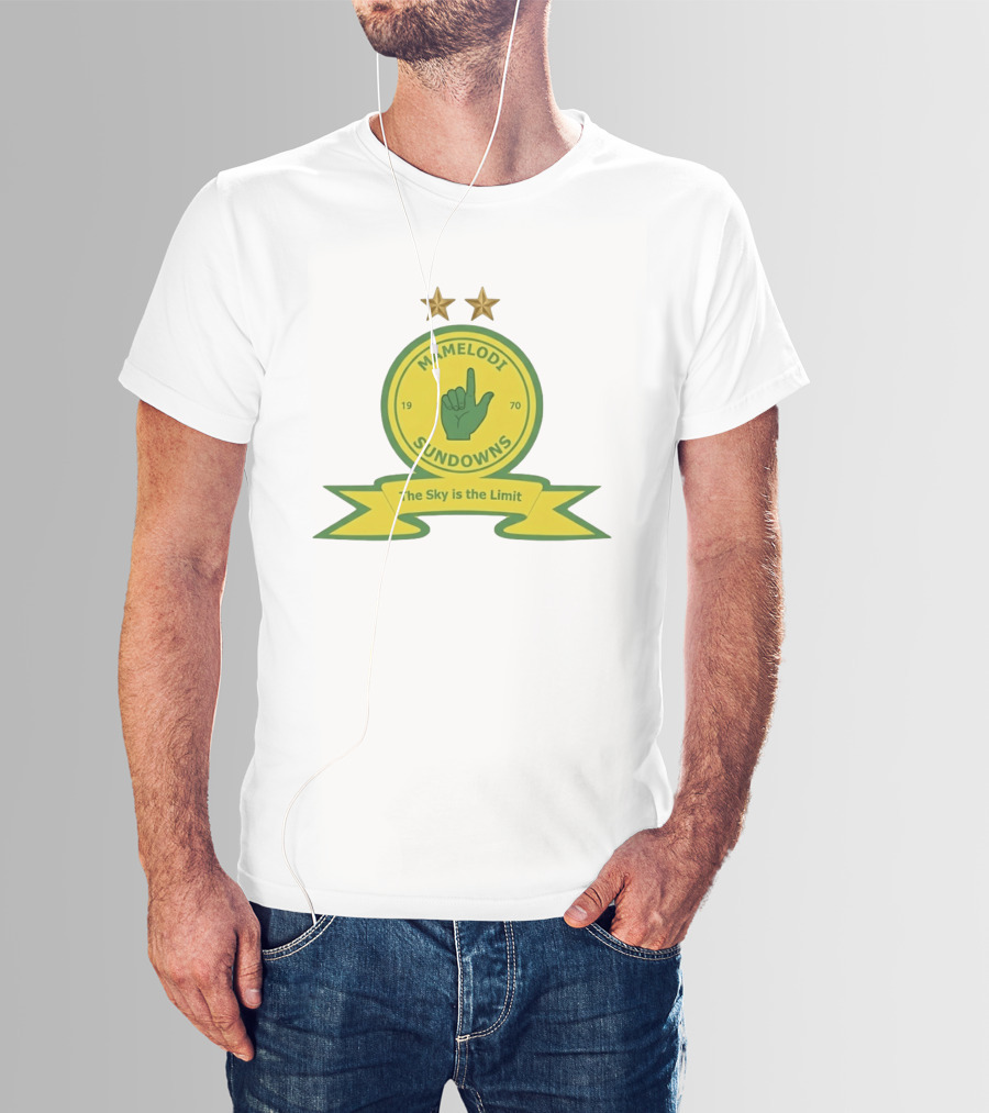 Mamelodi Sundowns 1970 The Sky Is The Limit Logo Two Stars T-Shirt