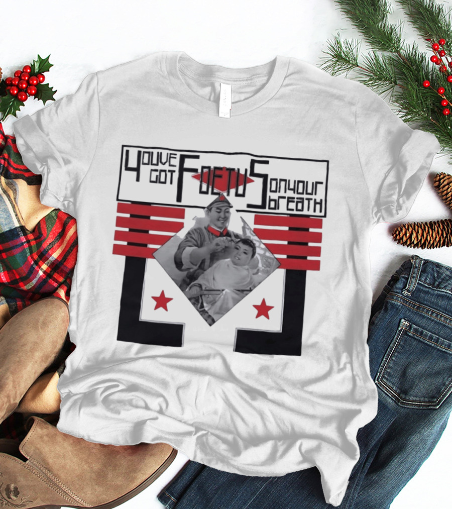 You've Got Foetus On Your Breath Band Retro Barber Propaganda T-Shirt
