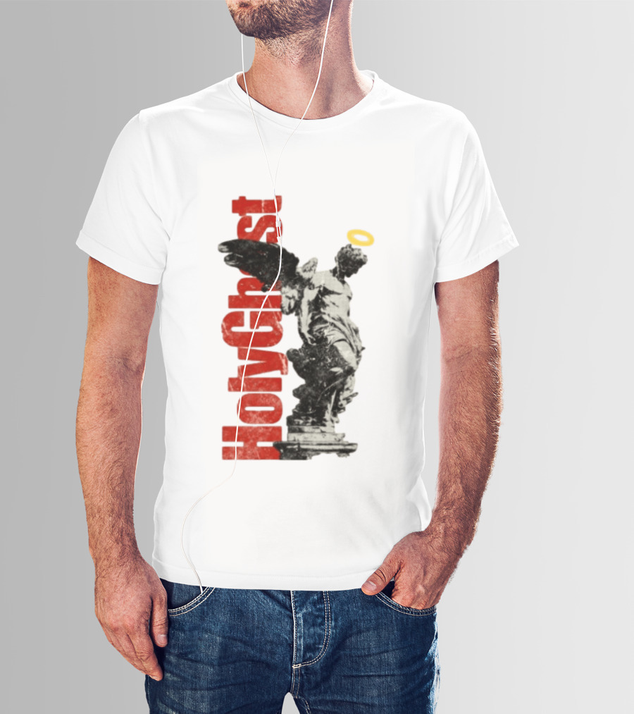 Holy Ghost Halo Statue Winged Angel T-Shirt