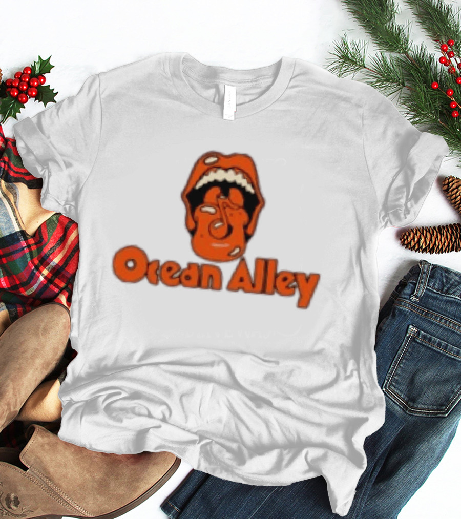 Ocean Alley Acid Tongue Ash Grey Vintage Inspired Merchandise T-Shirt