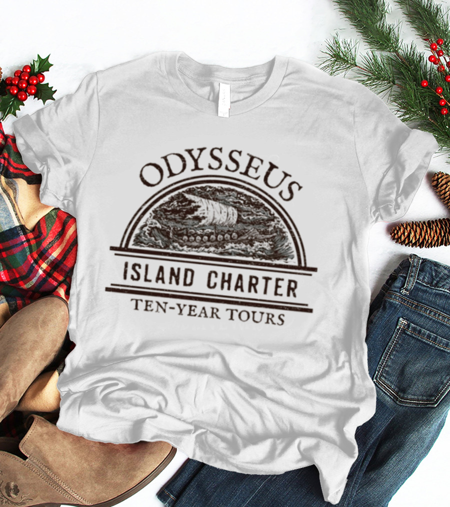 Odysseus Island Charter Ten Year Tours Travel Adventure T-Shirt