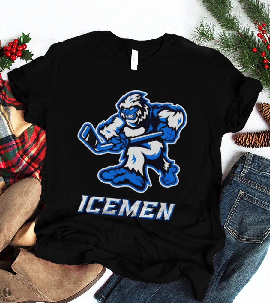 Icemen Yeti Hockey Player T-Shirt
