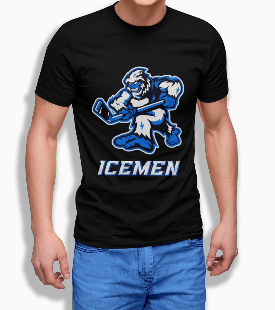 Icemen Yeti Hockey Player T-Shirt