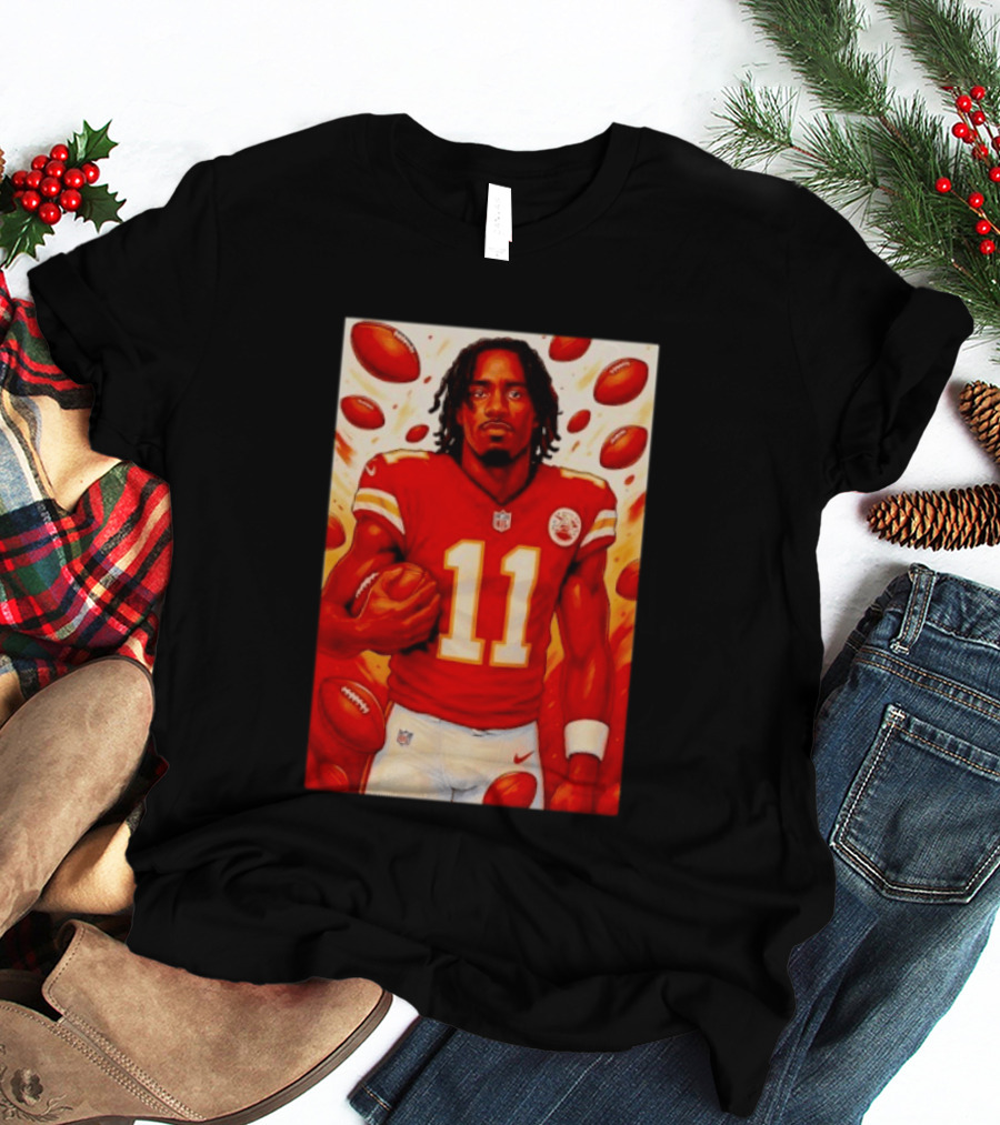 Jalen Royals Kansas City Chiefs Number 11 Football Player With Team Logo And Jersey T-Shirt