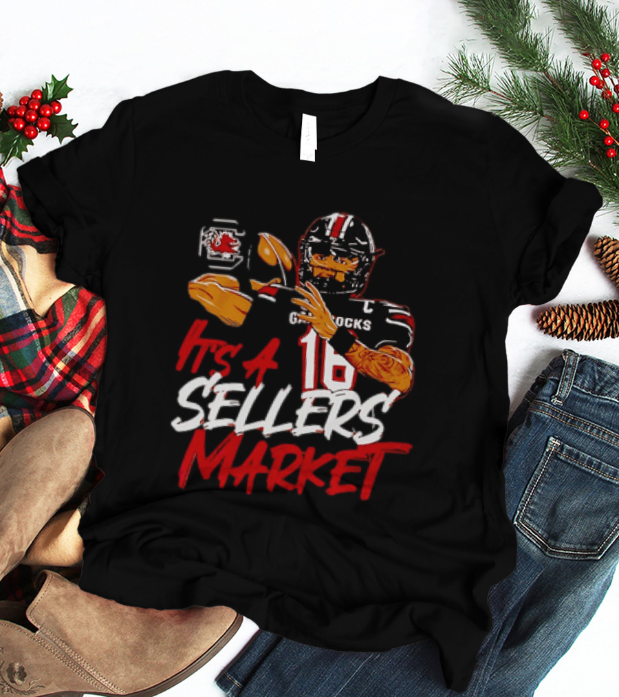 LaNorris Sellers South Carolina Gamecocks Football It's A Sellers Market 18 T-Shirt
