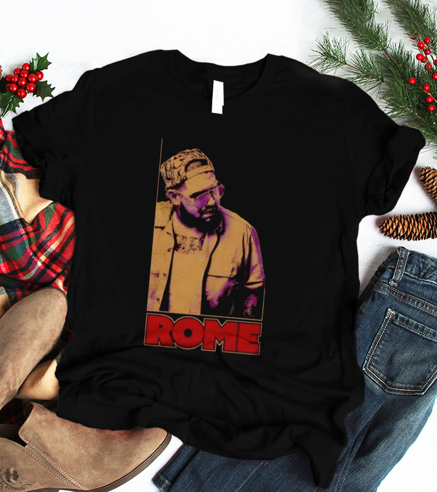 ROME Cap Glasses Style Vintage Vibe T-Shirt