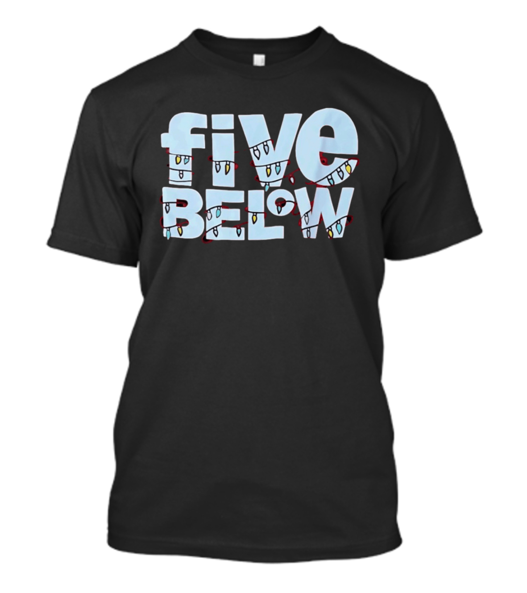Five Below Holiday Festive Christmas Lights Decoration T-Shirt
