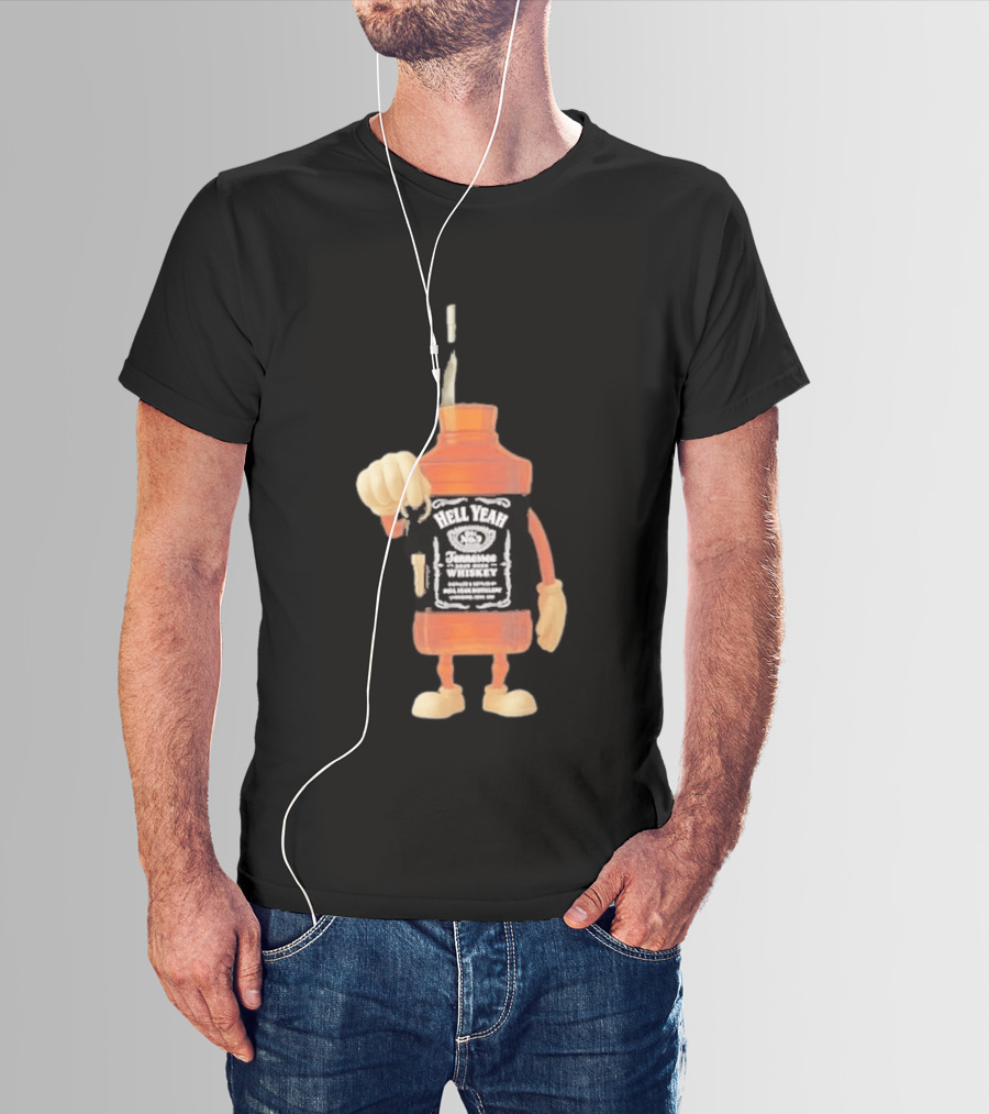 Hell Yeah Tennessee Whiskey Bottle Figure With Car Key T-Shirt
