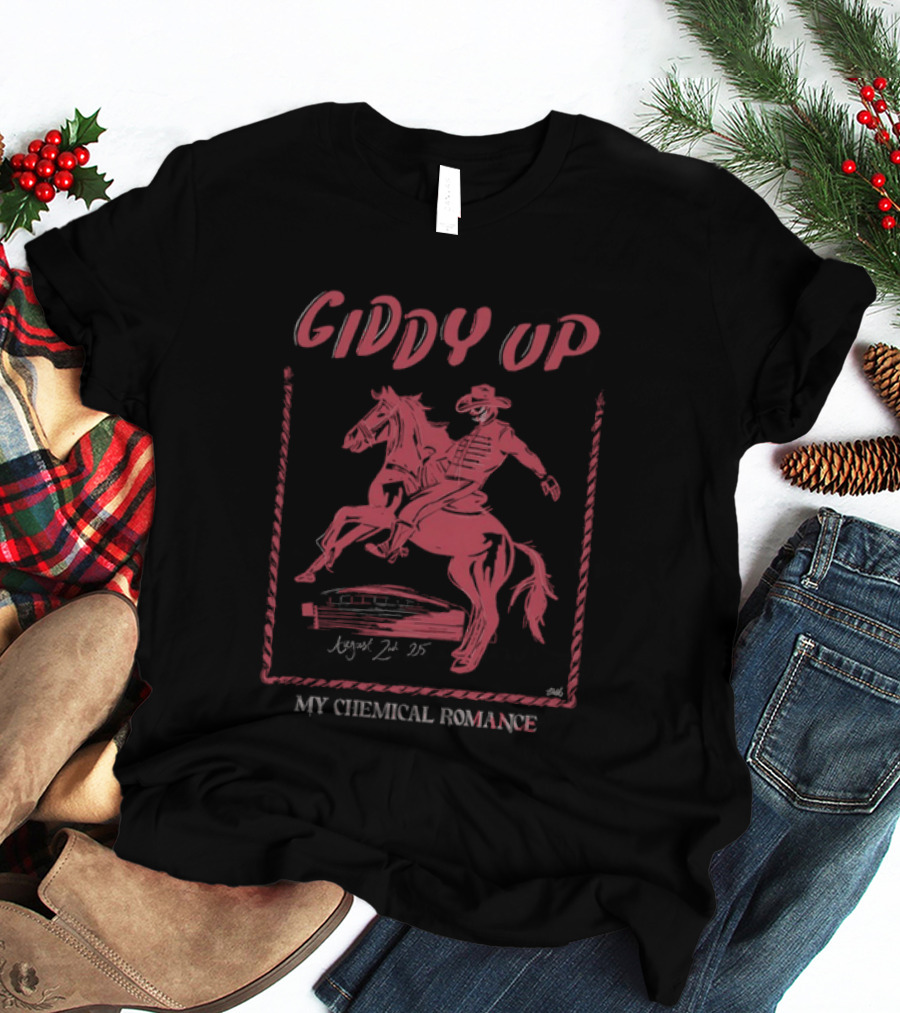 Giddy Up My Chemical Romance 2025 Cowboy T-Shirt