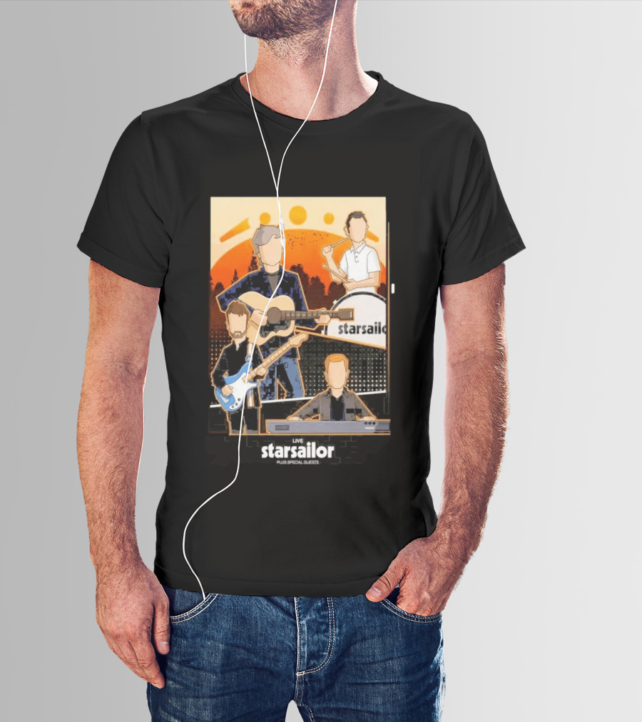 Starsailor Live Plus Special Guests July 25 2026 Old Market Place Warrington Concert Event T-Shirt