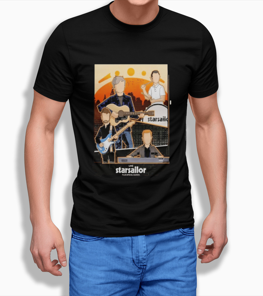 Starsailor Live Plus Special Guests July 25 2026 Old Market Place Warrington Concert Event T-Shirt