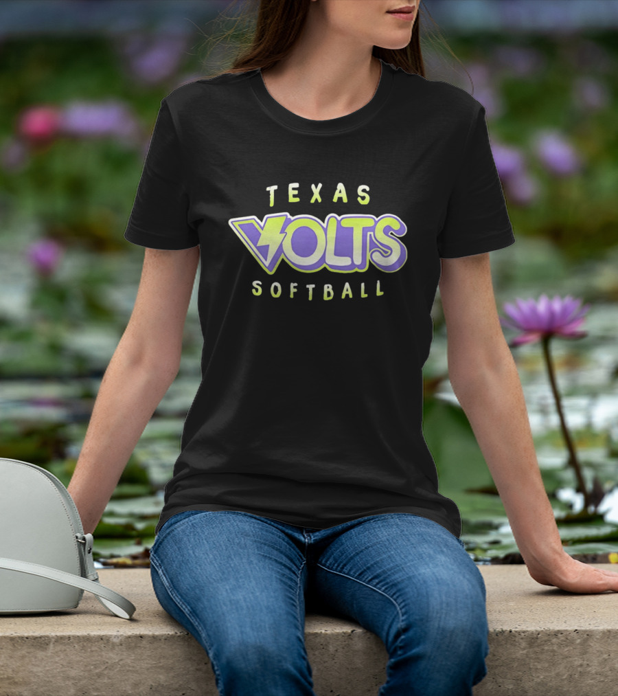 Texas Volts Softball Youth Sports Team T-Shirt