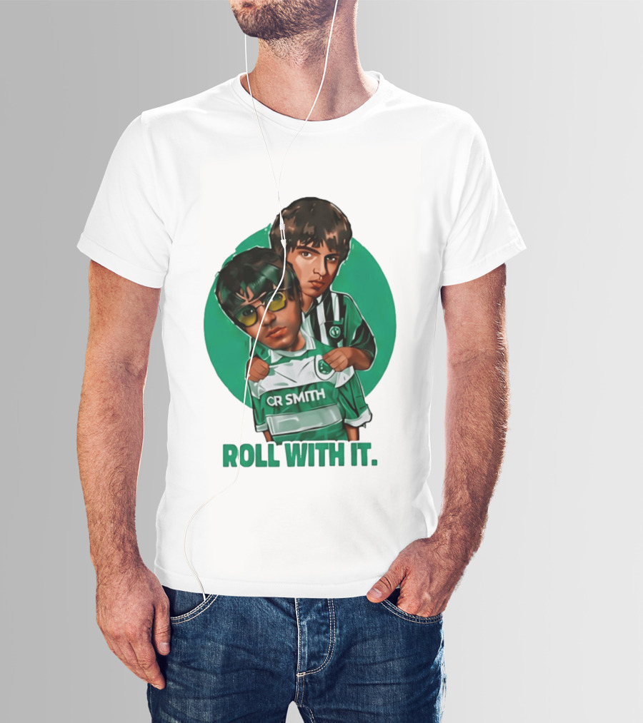 Oasis Roll With It CR Smith Celtic Football Club T-Shirt