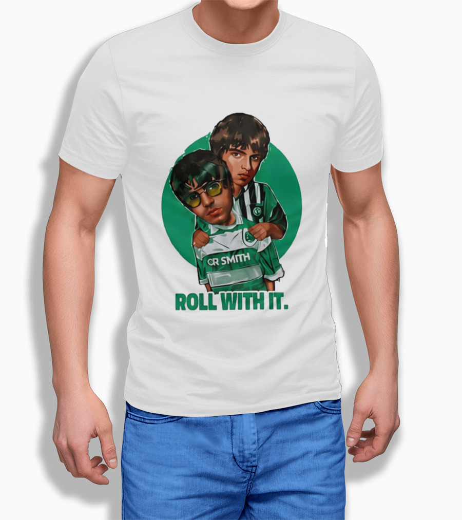 Oasis Roll With It CR Smith Celtic Football Club T-Shirt