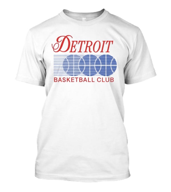 Detroit Basketball Club Basketball Silhouette Stripes T-Shirt