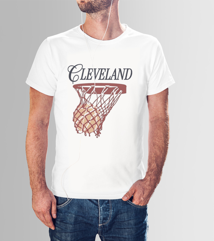 Cleveland Basketball Club Hoop Swish Property Ohio T-Shirt