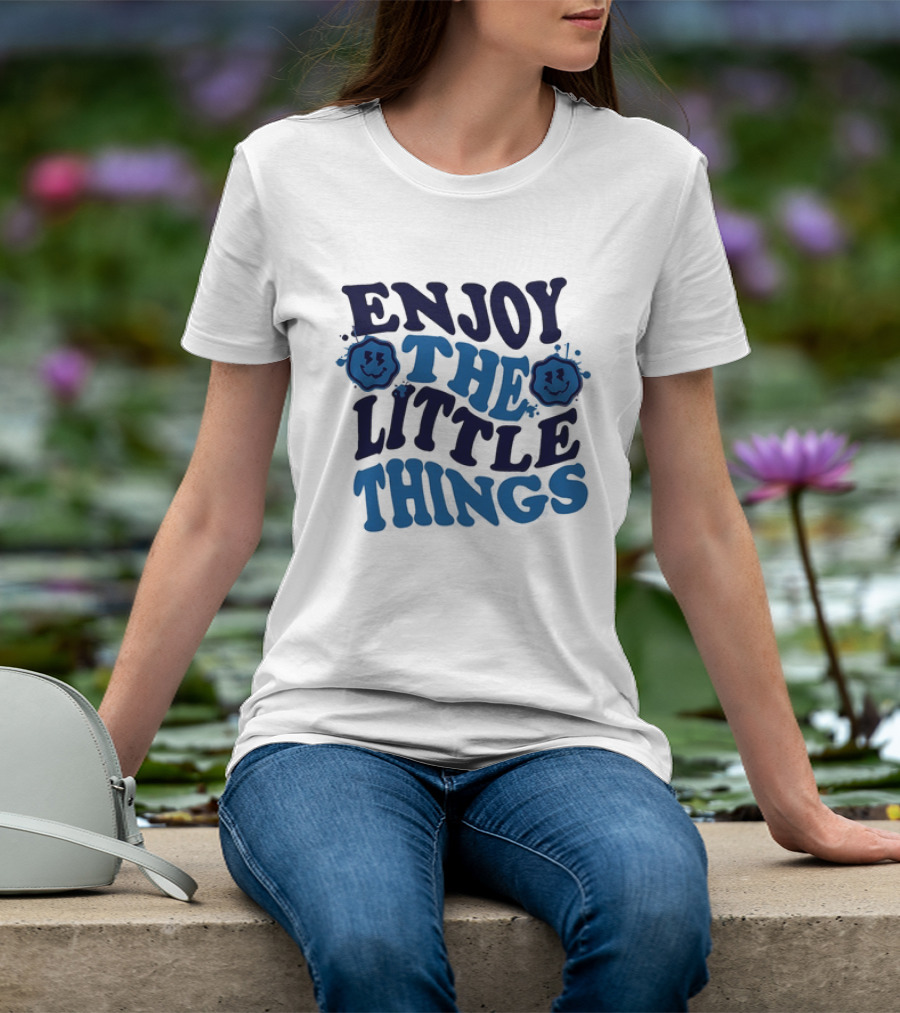 Enjoy The Little Things Smiley Faces T-Shirt