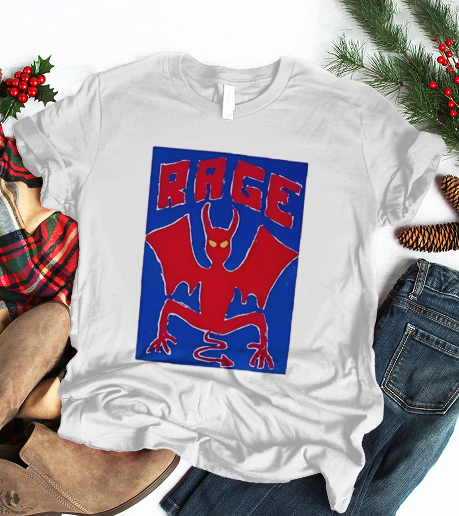 Rage Red Devil Bat Wings Demon T-Shirt