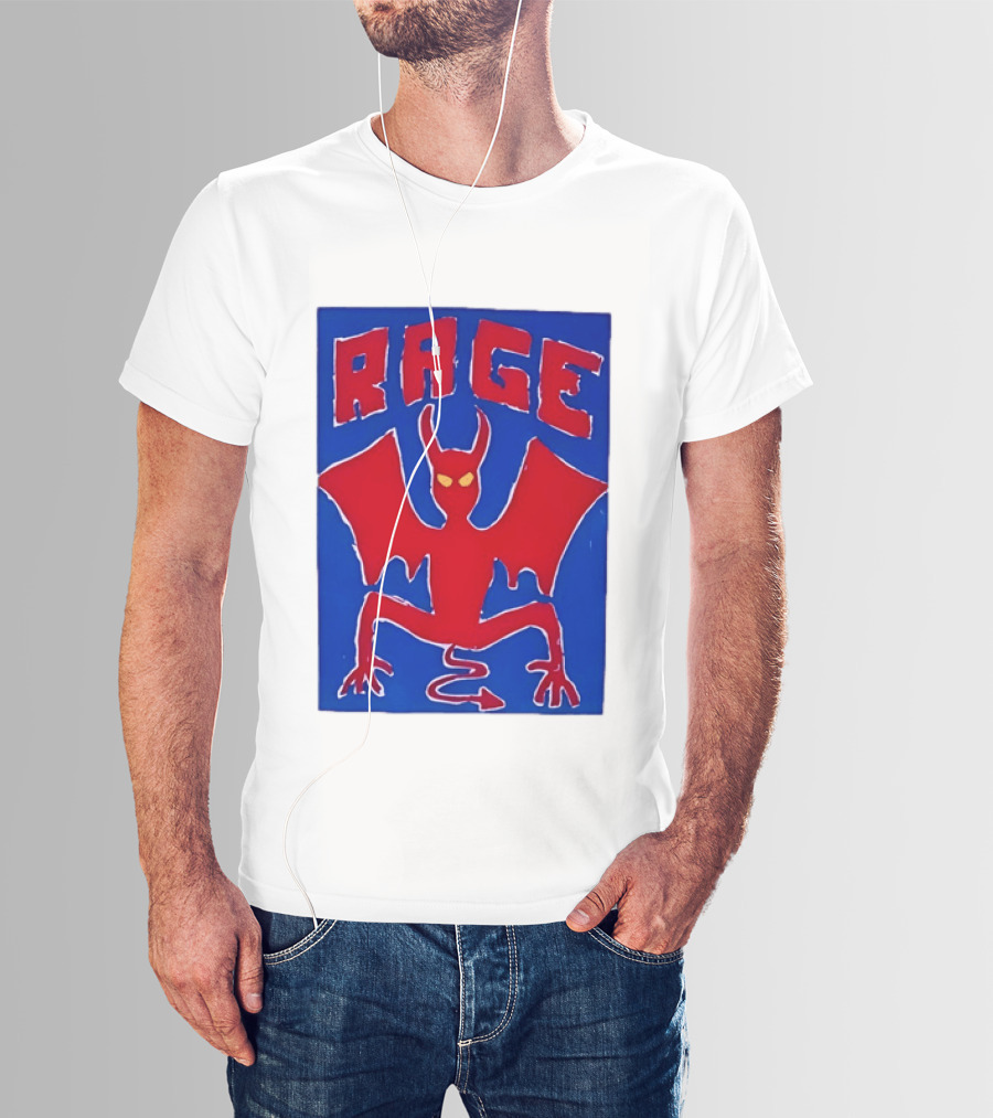 Rage Red Devil Bat Wings Demon T-Shirt